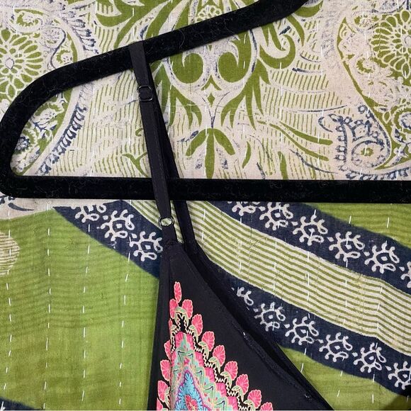 Vanessa Virginia x Anthropologie Black Estrella Silk Midi Dress Size Small - Picture 12 of 16